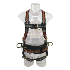 Lumbar Ergonomica - Argolla Y Herraje Con Recubrimiento Dielectrico - Kevlar - Regulacion En Todas Sus Bandas - Art. 12132Krd