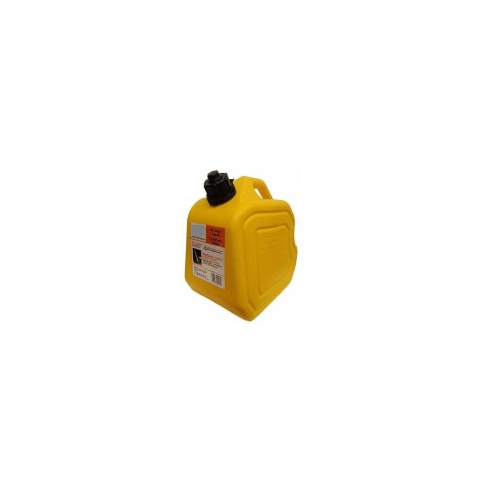 Bidon Plastico Para Almacen Y Transporte De Gas Oil - Con Pico Vertedor Color Amarillo - Capacidad 10 Lt. - Marca Cd