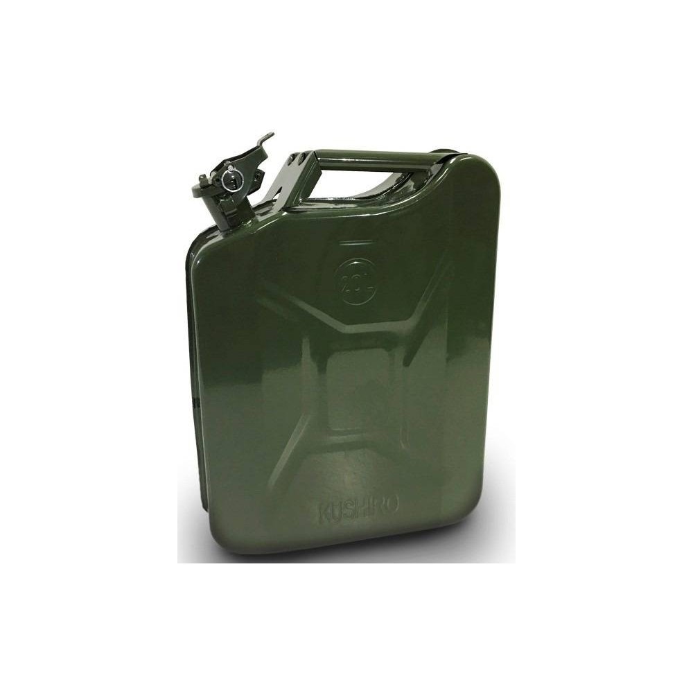 Bidon Metalico Para Almacen Y Transporte De Combustible - Capacidad 25 Lt. Con Pico Vertedor - Marca Cd.