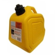 Bidon Plastico Para Almacen Y Transporte De Gas Oil - Con Pico Vertedor - Color Amarillo - Capacidad 20 Lt. - Marca Cd.