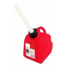 Bidon Plastico Para Almacen Y Transporte De Nafta - Con Pico Vertedor - Color Rojo - Capacidad 20 Lt. - Marca Cd