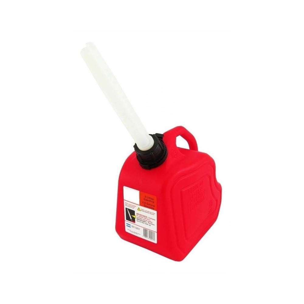 Bidon Plastico Para Almacen Y Transporte De Nafta - Con Pico Vertedor - Color Rojo - Capacidad 20 Lt. - Marca Cd