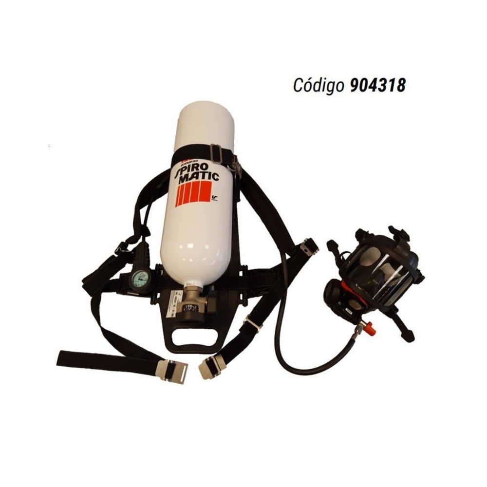 Equipo Autonomo Scba Spiromatic 90 Usa - Air Hatch - Cilindro De Aluminio Bag 30 Minutos De Autonomia - Marca Interspiro