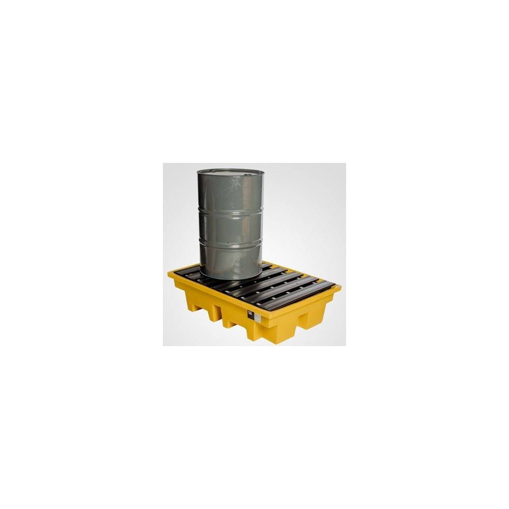 Pallet Antiderrame Para 2 Tambores De 200 Lts - Carga Máxima 600 Kgs. Capacidad De Contención 230 Lts.