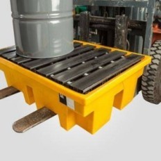Pallet Antiderrame Para 4 Tambores De 200 Lts - Carga Máxima 1500 Kgs. /Capacidad De Contención 230 Lts.