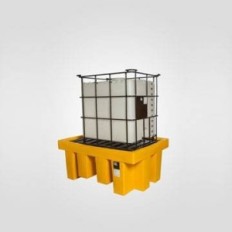Pallet Antiderrame Para Cubitainer Sin Batea Para Válvula Dosificadora - Medidas Batea Grande - Carga Máxima 1500 Kgs