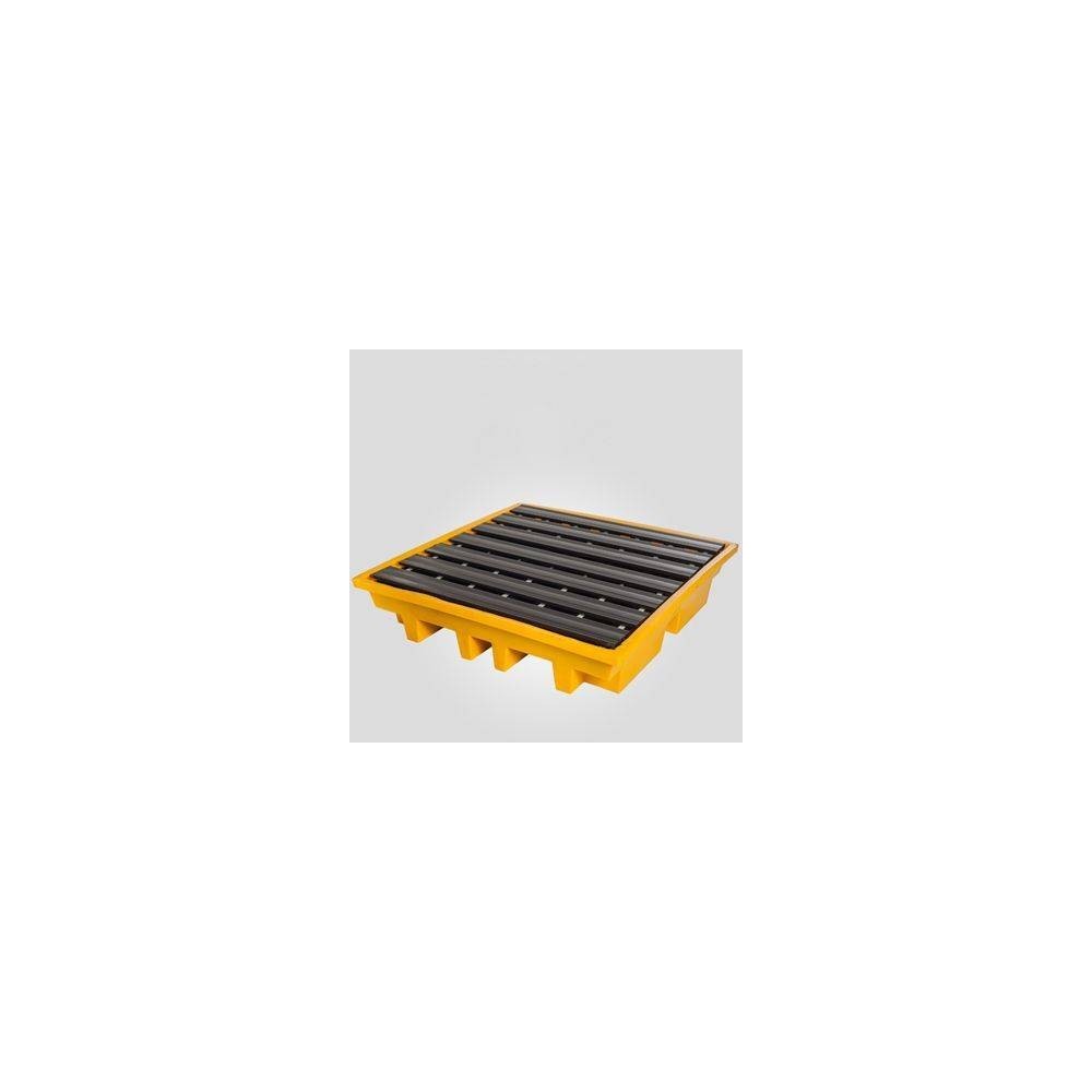 Pallet Antiderrame Para 4 Tambores De 200 Lts - Carga Máxima 1000 Kgs. Capacidad De Contención 240 Lts.