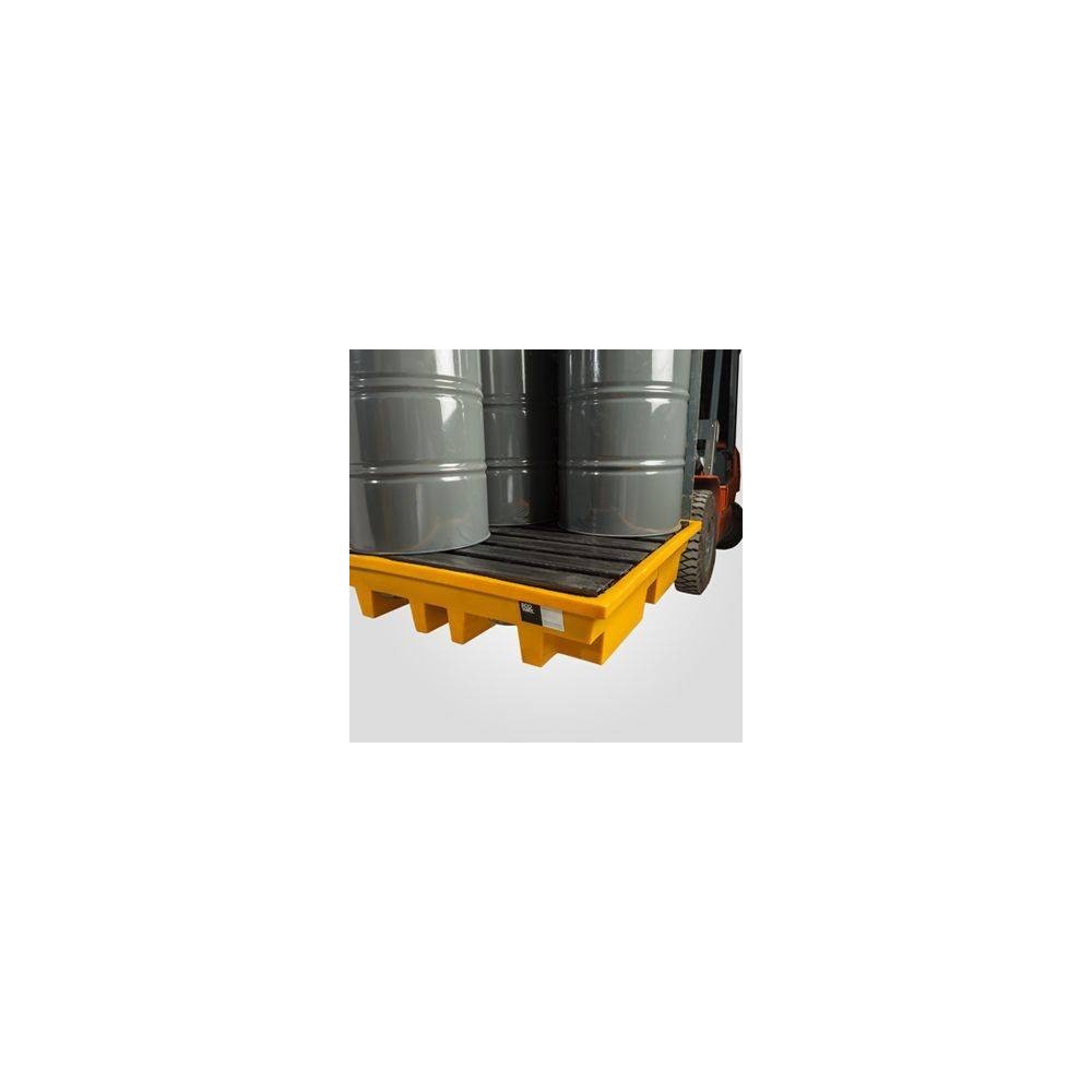 Pallet Antiderrame Para 4 Tambores De 200 Lts - Carga Máxima 2200 Kgs. /Capacidad De Contención240 Lts.