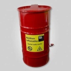 Recipiente Para Residuos Inflamables - Alto 815 Mm  Ancho 510 Mm  Profundidad 515 Mm - Capacidad 100 Lts.
