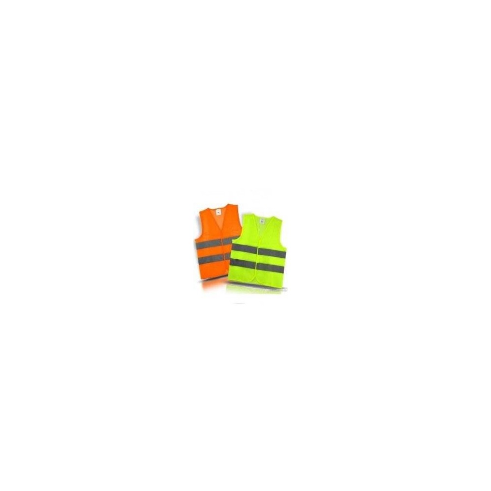 Chaleco Poliester - Color Naranja - Con Velcro – Talle Unico. Origen: Importado.