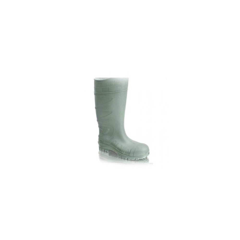 Bota De Goma Para Hidrocarburo - Con Puntera De Acero - Suela Pvc - Color Verde - Caña Larga - Marca Ombu.