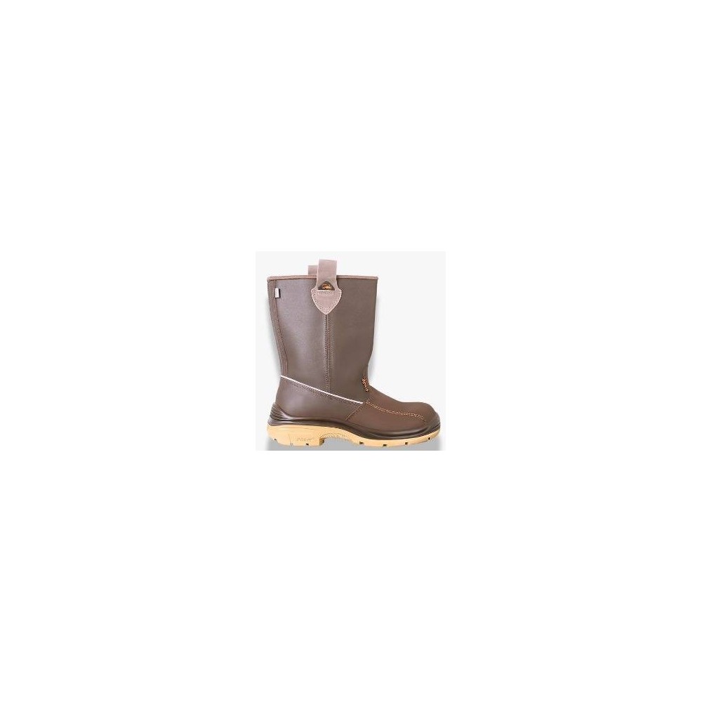 Bota Petrolera - Cuero Flor - Color Marron - Totalmente Forrada - Suela Pu Bidendisad - Art- 3910 - Talles 36 Al 47 - Marca