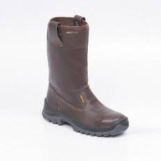 Bota Petrolera - P/Acero - Suela Poliuretano Bidensidad - Cuero Flor Color Marron - Art. 9722 - T/39.
