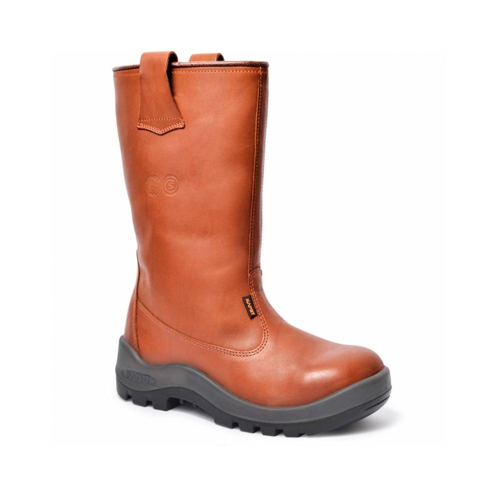 Bota Petrolera – Cuero Flor Hidrofugado – Puntera De Acero – Suela - Poliuretano Bidensidad - Color Marron T/37 Al 48