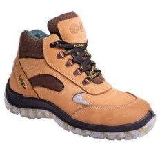 Botin Frances – Puntera De Acero – Cuero Nobuck Amarillo – Suela Leon Traslucidad Bidensidad - Color Amarillo - T/35.