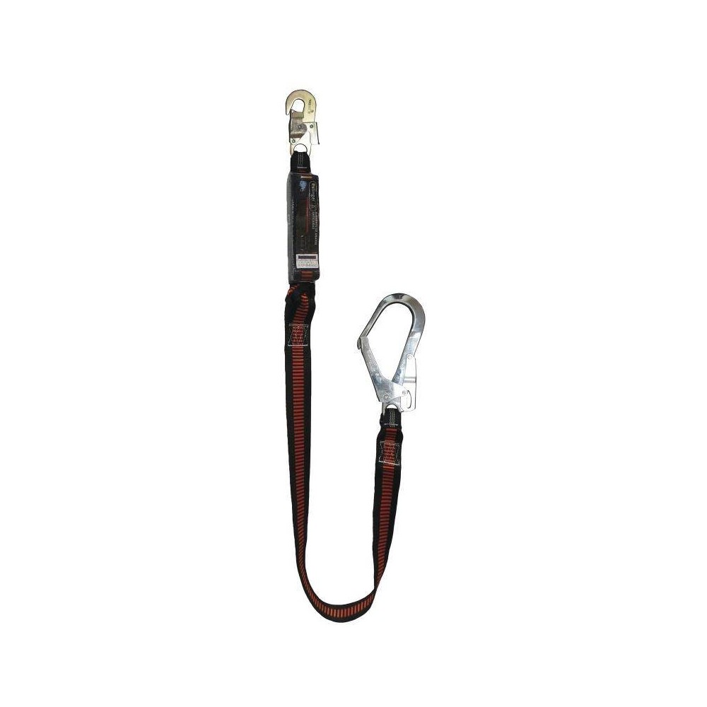 Cabo De Vida De Cinta De 2 Mts De Largo - Regulable - Mosquetón De 55 Mm. Con Amortiguador De Caida Art. Cv1020A. – Marca