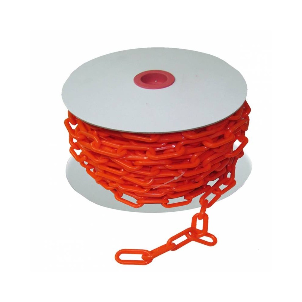 Cadena Plástica Naranja Mate - Eslabon De De 0 8 Mm - Precio P/ Metro. Bolsa De 25 Mt De Largo. - Art. 02963 - Marca Eram.