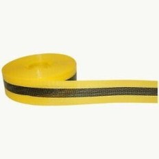 Rollo De Cinta Amarillo Y Negra Precausion Tejida - Ecologica - 100 Mt. Largo X 50 Mm De Ancho. - Marca Cd