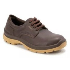 Zapato Prusiano Acolchado - Cuero Flor - Color Marron - Suela Pu Bidensidad - Art. 3161X - Talles 36 Al 47 - Marca Boris.