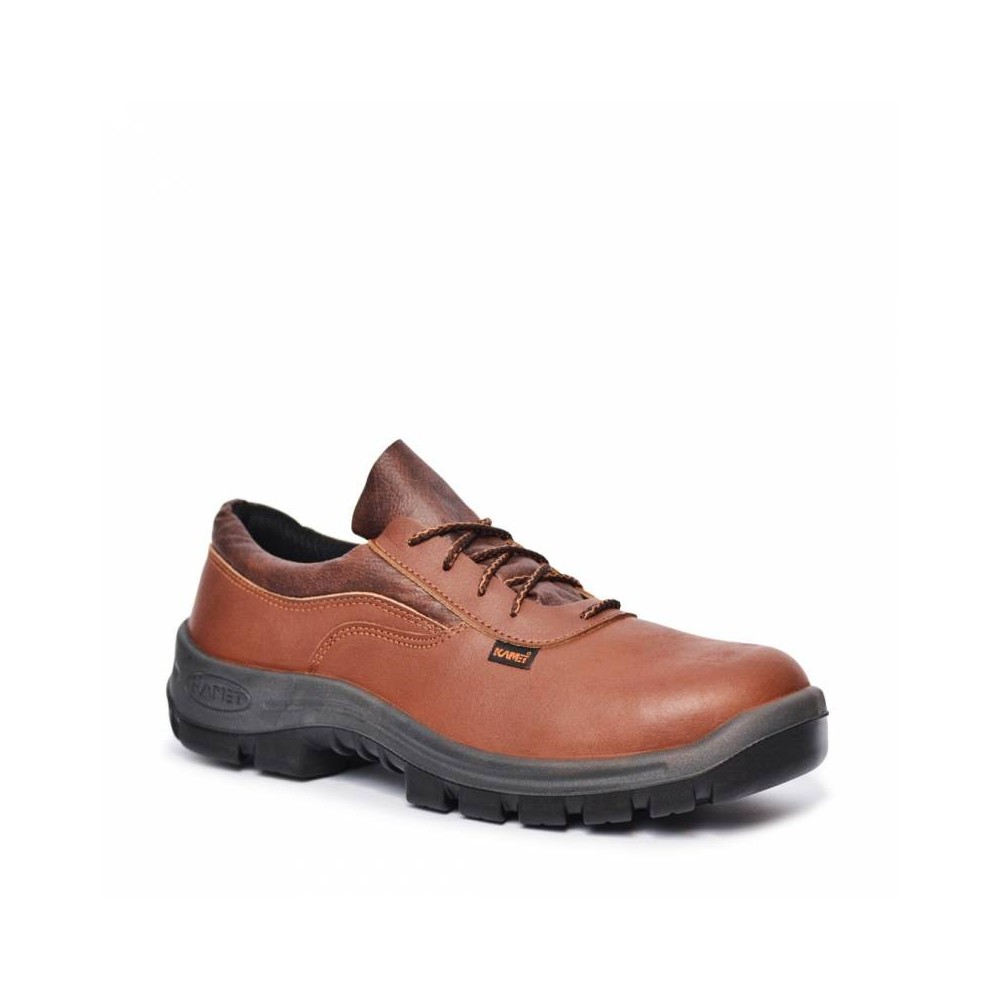 Zapato Frances - Cuero Flor - Puntera De Acero - Color Marron - Suela Poliuretano Bidensidad. Dielectrico - Art. 21001 - T/35.