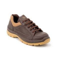 Zapato Prusiano Acolchado - Cuero Flor - Color Marron - Suela Pu Bidensidad - Art. 3016 - Talles 36 Al 47 - Marca Boris.