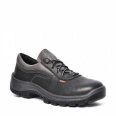 Zapato Frances - Cuero Flor - Puntera De Acero - Color Negro - Suela Poliuretano Bidensidad. Dielectrico - Art. 21000 - T/35.