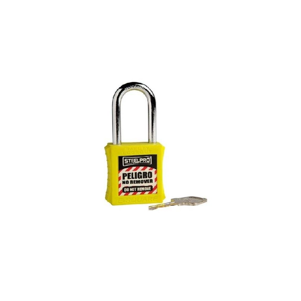 Candado De Bronce Color Amarillo - Arandela Chica - Art. X-05 - Marca Steelpro