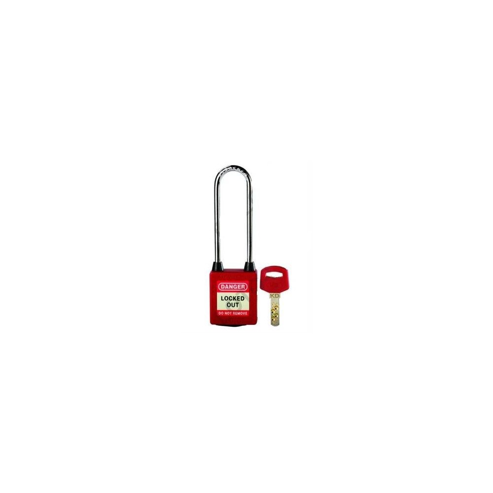 Candado De Plástico Rojo - Arandela Grande 410 Ltred - Código 115.