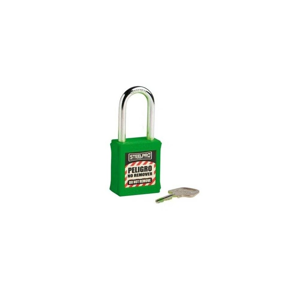 Candado De Bronce Color Verde - Arandela Chica - Art. X-05 - Marca Steelpro