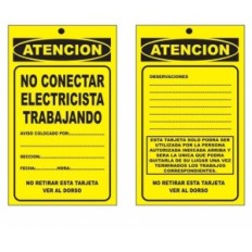 Tarjeta De Alto Impacto De 1 Mm - Medida De 10 X 15 Cm - Fondo Amarillo.