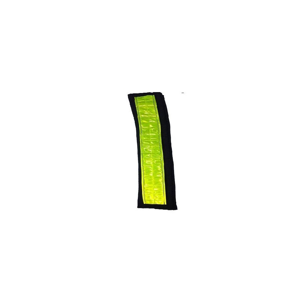 Cubre Cinturon De Seguridad Reflectivo - Amarillo O Naranja Cierre Con Velcro. 24 Cm X 6 Cm.