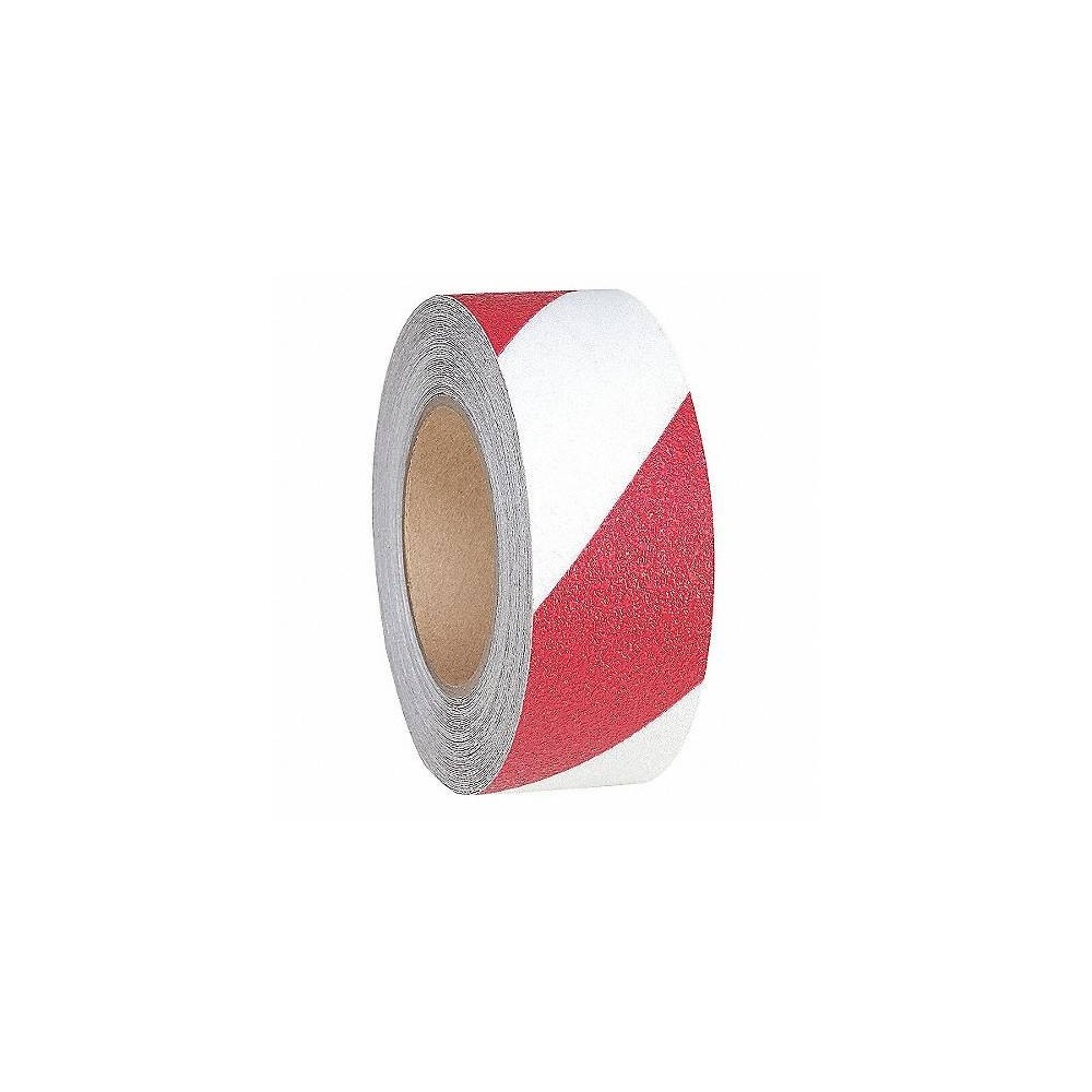 Cinta Adhesiva Antideslizante Blanco/Rojo 18 Mt (Largo) X 5 Cm (Ancho) Art. Cd 7299/Rb - Marca Cd.