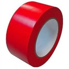 Cinta Demarcatoria Autoadhesiva - Color Rojo De 50 Mm Ancho Ancho - Rollo X 30 Mt De Largo Art. Cd 7300/R - Marca Cd.