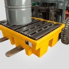 Pallet Antiderrame Para 4 Tambores De 200 Lts - Carga Máxima 1500 Kgs. /Capacidad De Contención 230 Lts.