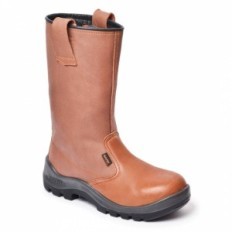Bota Petrolera – Cuero Flor Hidrofugado – Puntera De Acero – Suela Poliuretano Bidensidad - Color Marron - T/37 Al 49