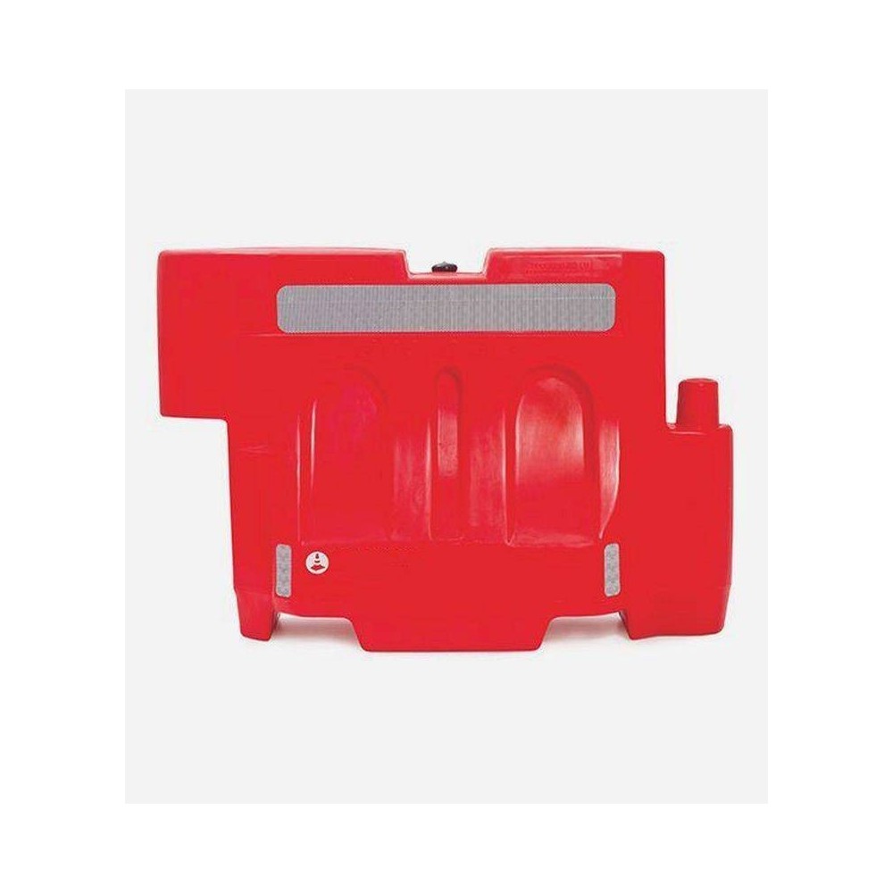 Canalizador De Pvc - Color Blanco O Rojo - 80 Cm Altura X 120 Cm Largo - Peso 15 Kg. - Con Reflectivo - Recargable - Modelo