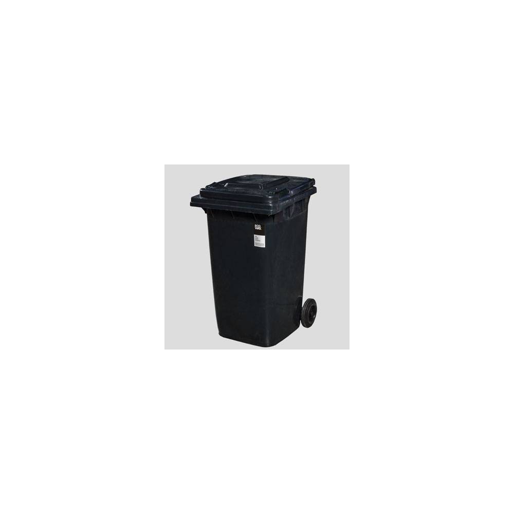 Contenedor Para Residuos Inyectado De 240 Lts. - Contenedor Plástico Inyectado En Pead Para Residuos De 120 Lts Con 2 - Ruedas