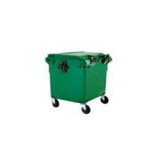 Contenedor Para Residuos Inyectado De 1100 Lts. - Contenedor Plástico Inyectado En Pead Para Residuos De 120 Lts Con 2