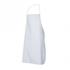 Delantal  Espesor 0.45 Mm  Largo 120 X 75 Cm. - Color Blanco (Pvc – Poliéster – Pvc). – Marca Work Safe.