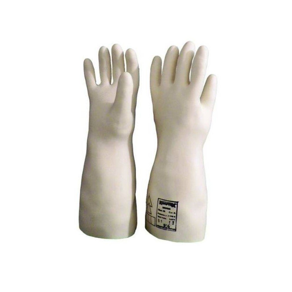 Guante Dielectrico - Mod. 06Iec00 – Clase 00 - Probado A 2500 Volt. Tension De Uso 500 Volt - Talle 11 - Marca Kraftex.