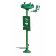 Lavaojos En Acero Galvanizado Con Doble Accionamiento: Manual O Por Pedal.