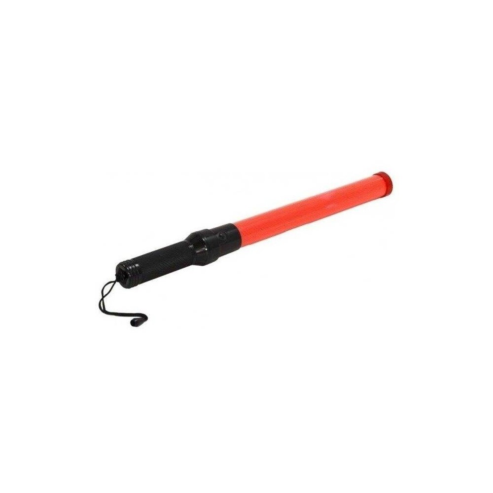 Baston Luminoso Para Trafico Rojo - Luz Fija O Intermitente Largo 41 Cm.