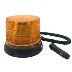 Baliza Con Luz Estroboscopica Flash A Led - Con Iman + Entrufe - Color - Ambar - 12 Volt - Art. Cd 469-12 Ar - Marca Cd.