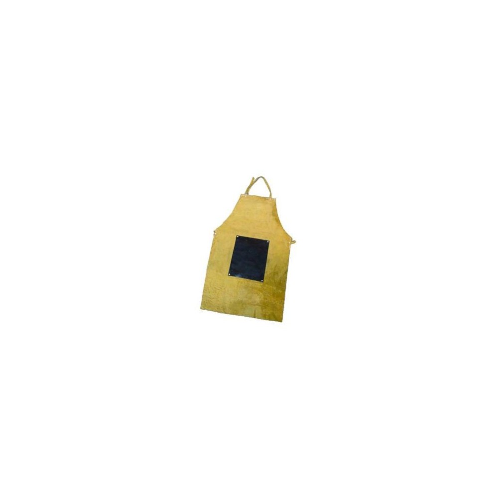 Delantal Descarne Amarillo – Std. - Largo 90 X 60 Cm. – 1° Calidad. Con Refuerzo Abdominal Con Plomo