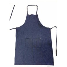 Delantal De Jeans Azul - 8 Oz. - Medida 60 X 90 Cm -