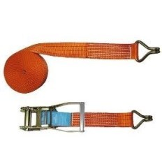 Eslinga Criquet Tensor De 4 Mt. De Largo X 25 Mm De Ancho - Para 1.5 Tn. Gancho Tipo J -
