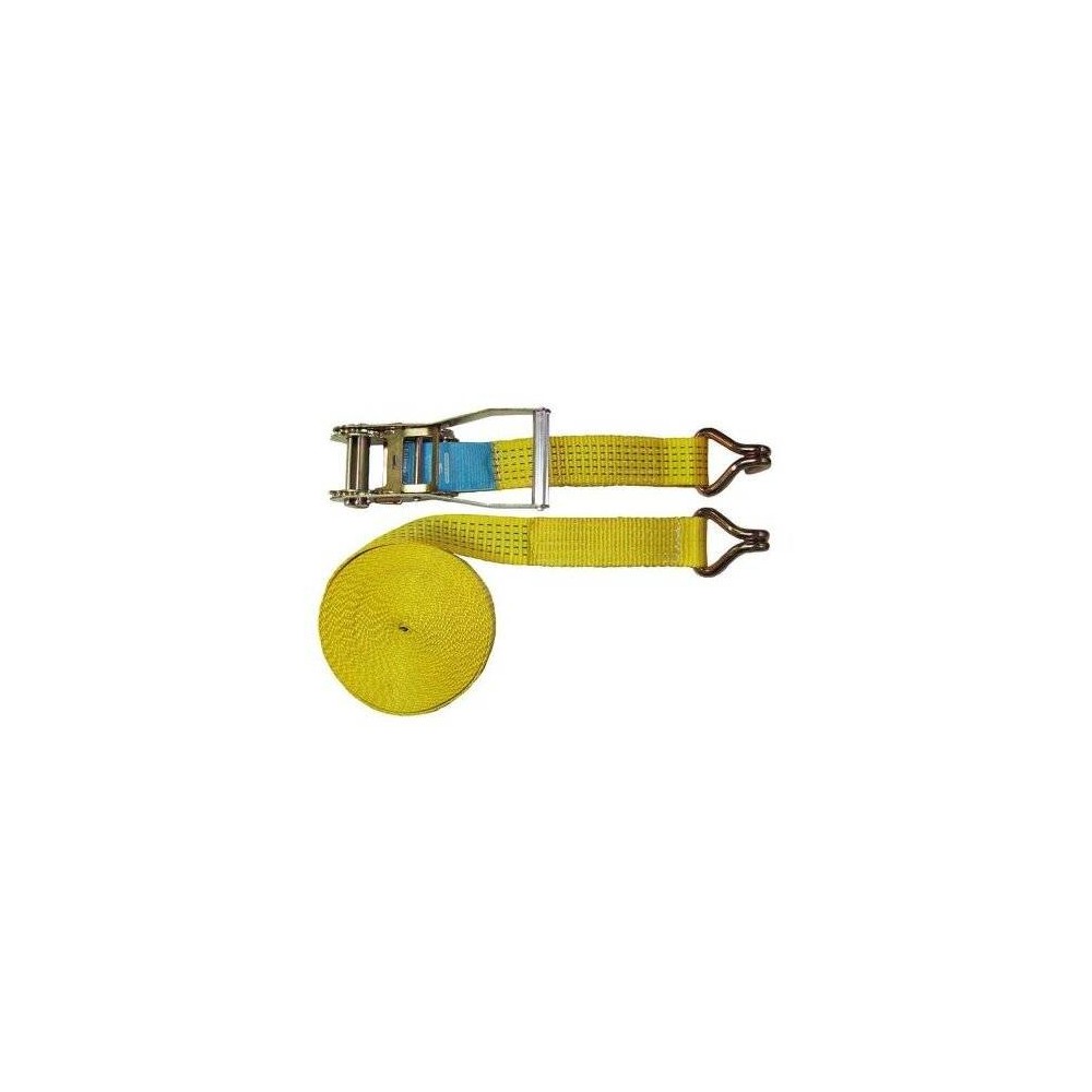 Eslinga Criquet Tensor De 6 Mt. De Largo X 50 Mm De Ancho - Para 5 Tn. - Gancho Tipo J - Marca Eslingar.