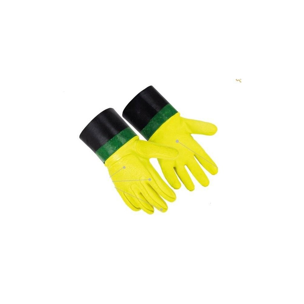 Guante De Nitrilo Naranja 100% Impermeable - Proteccion Antigolpe O Recubierta Con Nitrilo - - Art. Gn10N - Talle 11 - Marca