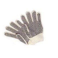 Guante Algodón Moteado Negro - G7 – 1 Cara. – Art. 1100Xn - Mod. Industrial - Talle 9 - Marca Gamisol.