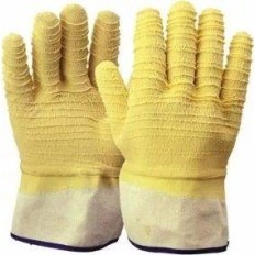 Guante Látex Rugoso - Dorso Ventilado - Puño De Lona